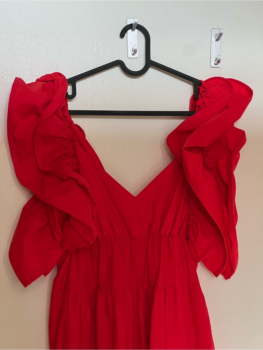 Red 100% Cotton Dress Made in Italy